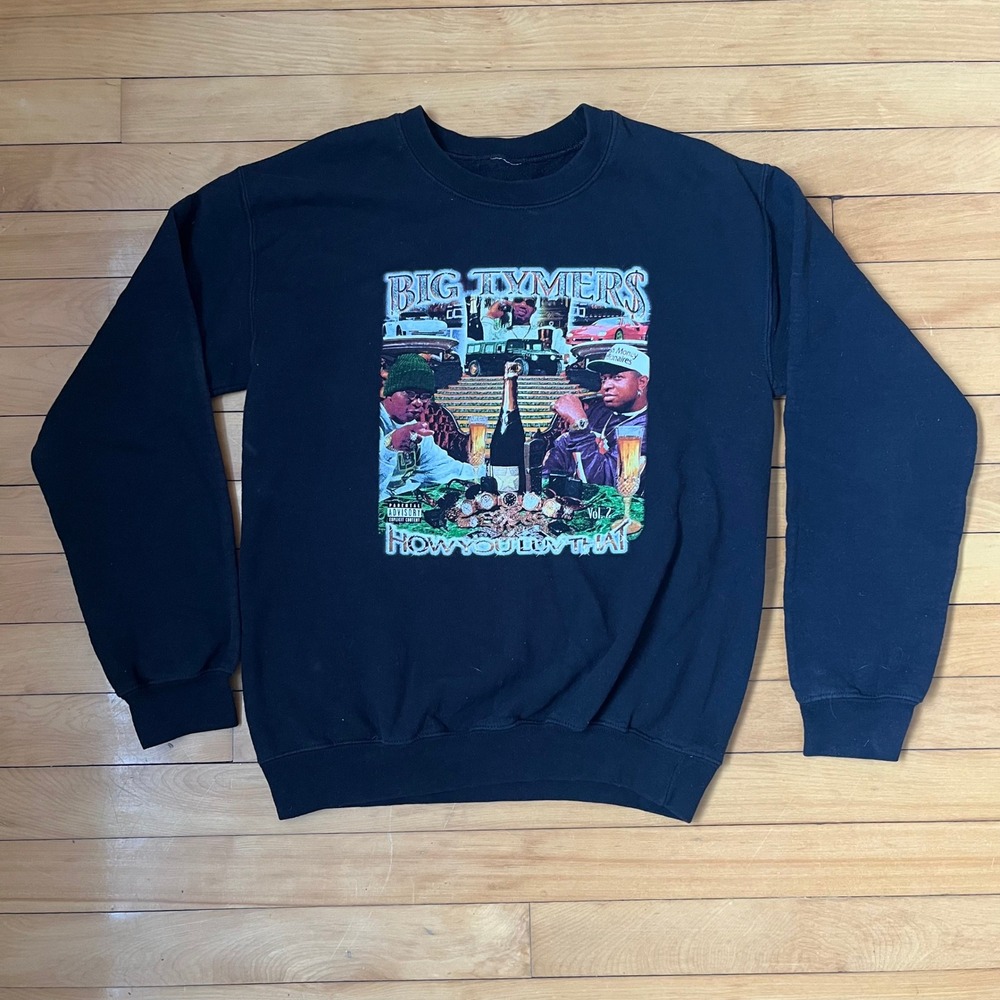 Cash Money Records Big Tymers How You Luv That Vol 2 Black Sweatshirt Small